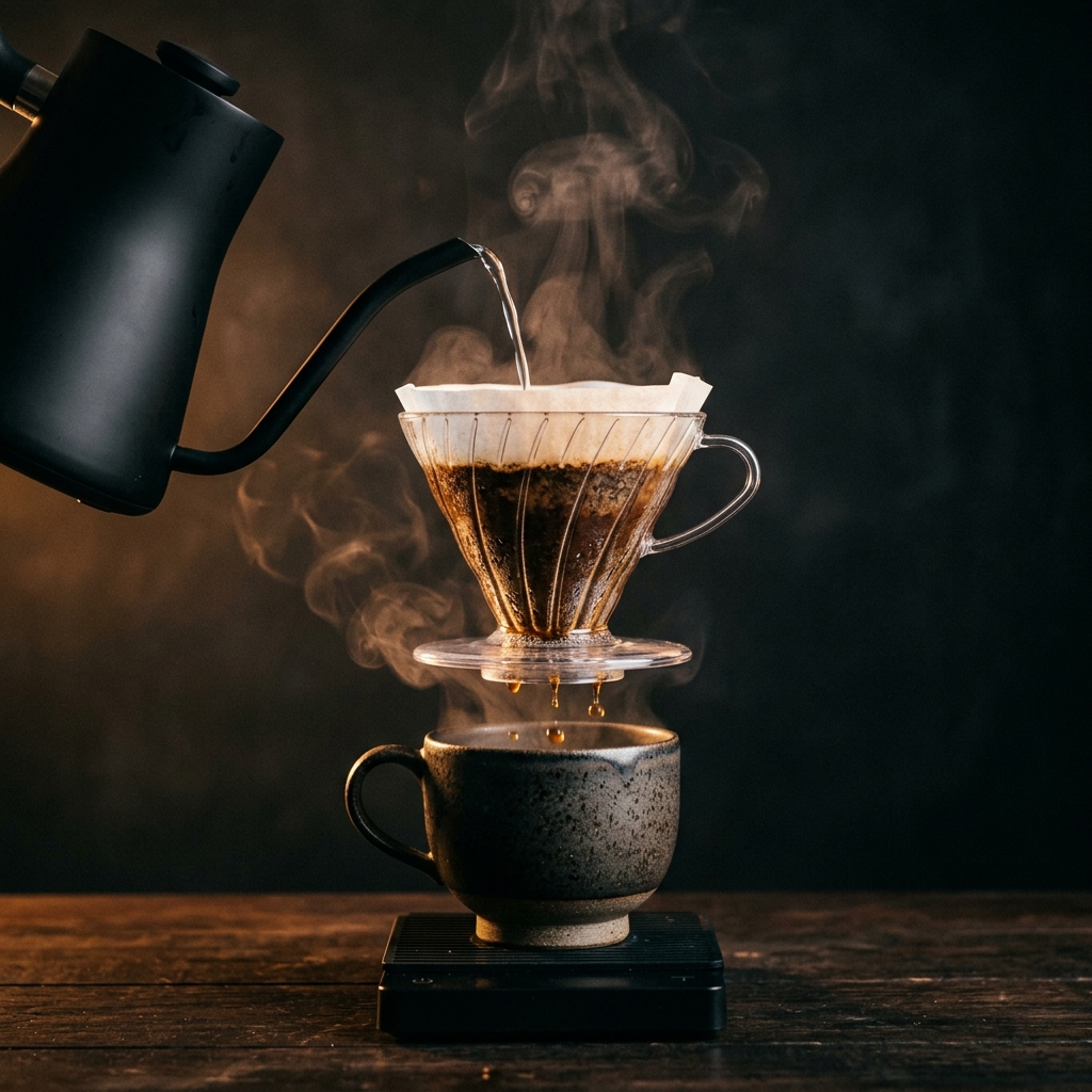Pour-over de especialidad — preparación artesanal